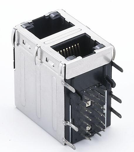 RJ45母座 2*1