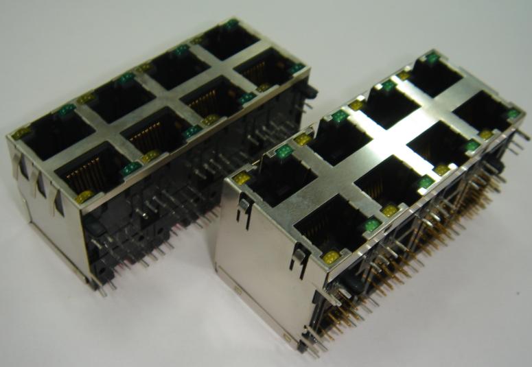 RJ45母座 2*4