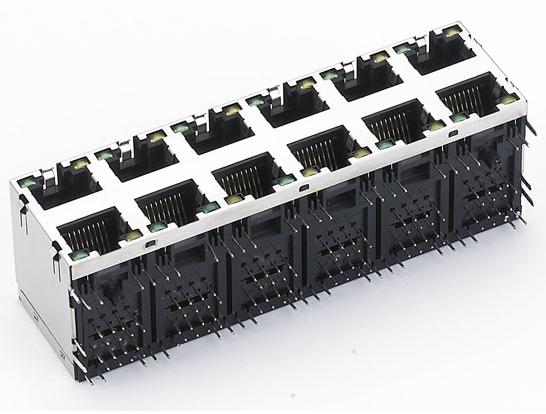 RJ45母座 2*6