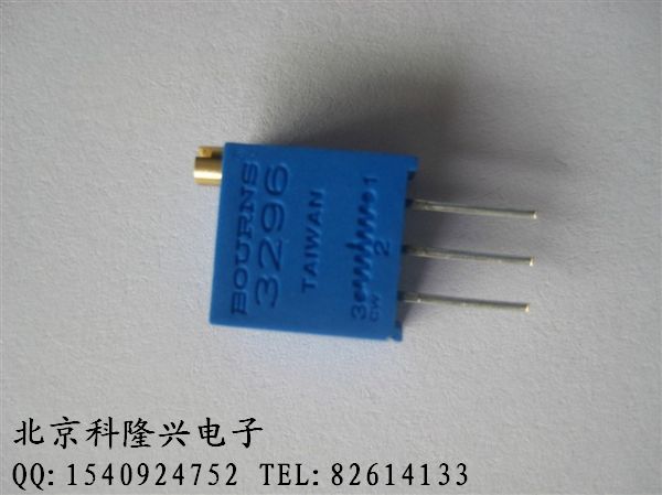 专营电位器 3296W-1-501LF 500R 精密可调电阻 顶调 美国bourns 正品 3296W-1-501LF 500R