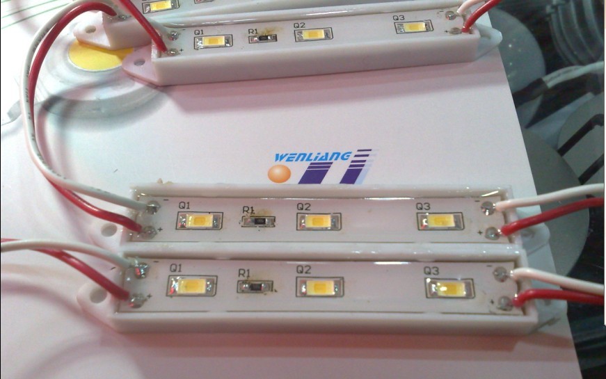LED发光字模组 5050三灯模组 5630三灯模组 冷白光 暖白光 WL-5630防水3LED