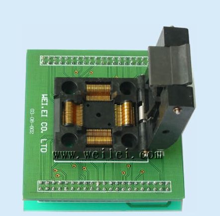 威磊编程器烧录座 WL-TQFP80-8585