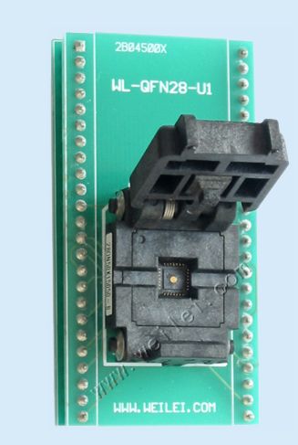 威磊编程器烧录座 WL-QFN28-U1