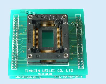 威磊编程器烧录座 WL-LQFP80-29BDD