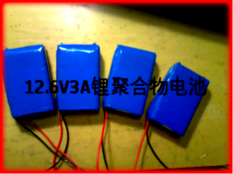 锂聚合物电池组 12.6v3000毫安
