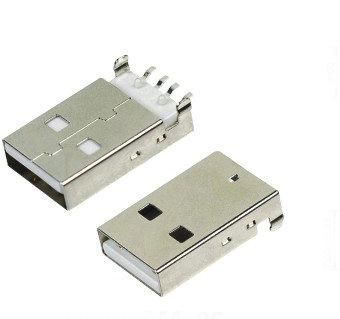 供应USB连接器 USB A公 90°SMT型 USB A公 90°SMT型