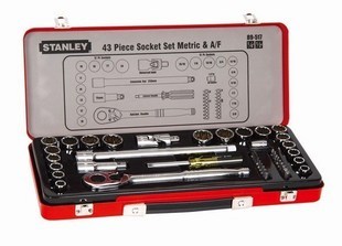 STANLEY史丹利43件套6.3MM,12.5MM系列公英制组套套装89-517-22 89-517-22
