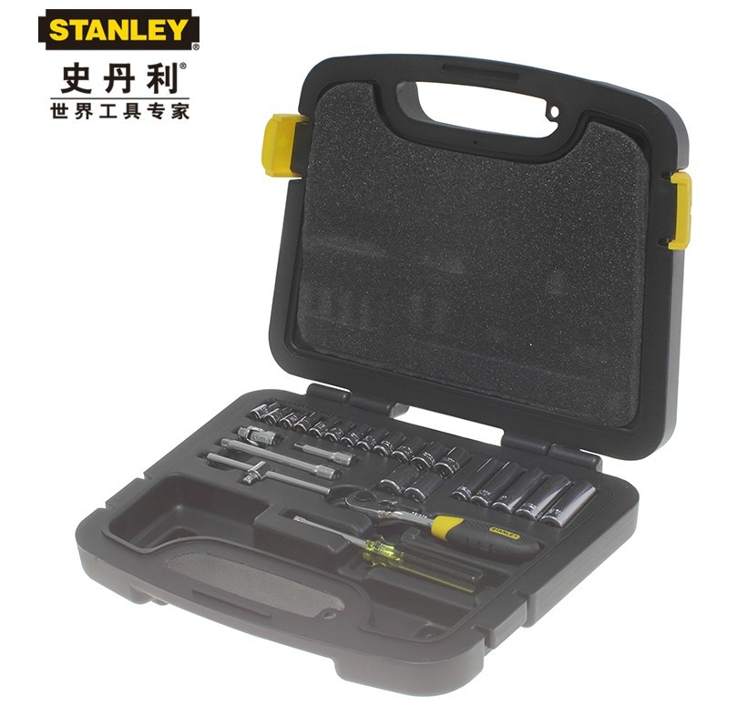 STANLEY史丹利 25件套6.3MM系列公制组套 94-183-22 汽修组合工具 94-183-22