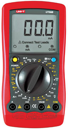 优利德UNI-T UT58B 通用型数字万用表UT-58B万用表大屏幕数字表 UT58B