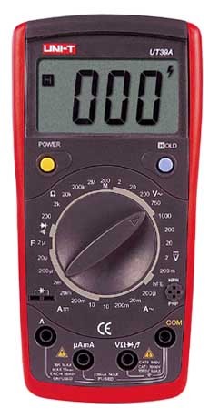 UNI-T优利德 UT39B 新型数字万用表 可测电容 UT39B