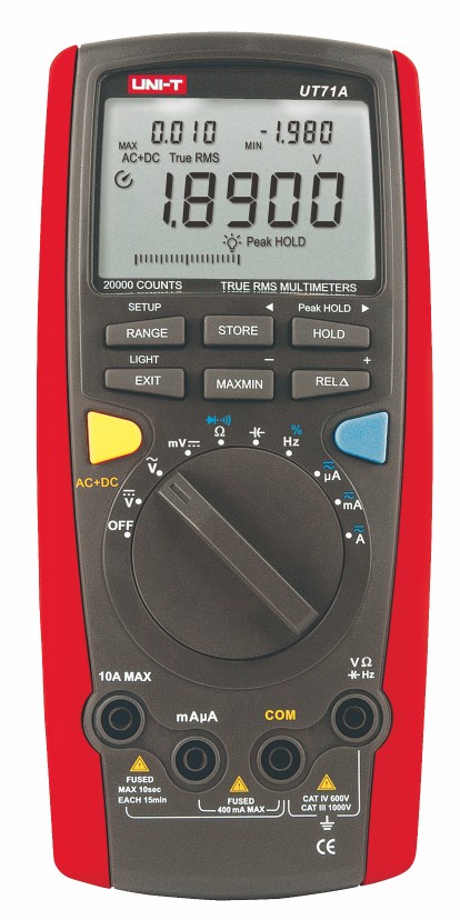 UNI-T优利德UT71A/B/C/D/E智能型数字万用多用表 UT71A/B/C/D/E