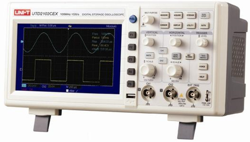 优利德 UTD2102CEX 数字示波器100MHz 1Gs/s全彩色示波器 UTD2102CEX