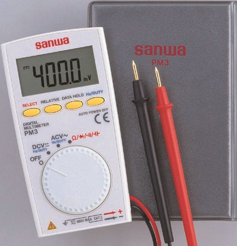三和 Sanwa 口袋型数字万用表 袖珍数显表 PM3 PM3