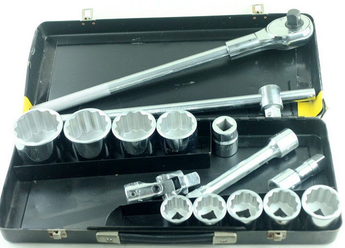 STANLEY史丹利15件套19mm公制套筒+棘轮扳手组套 91-943-22 91-943-22