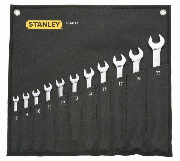 Stanley史丹利 11件套英制精抛光两用长扳手 94-400-22两用扳手 94-400-22