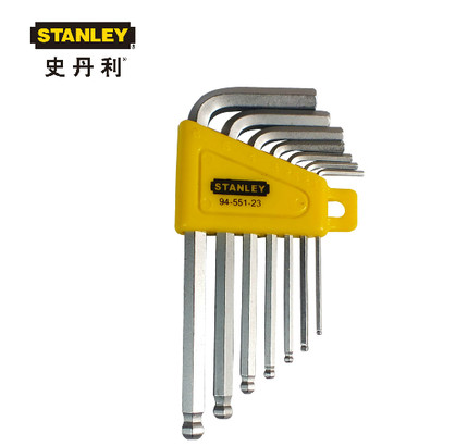 STANLEY/史丹利五金工具7件套公制短柄球头内六角扳手 94-551-23 94-551-23