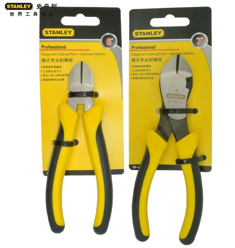 Stanley/史丹利德式省力型专业斜嘴钳89-586-23 6寸 89-586-23