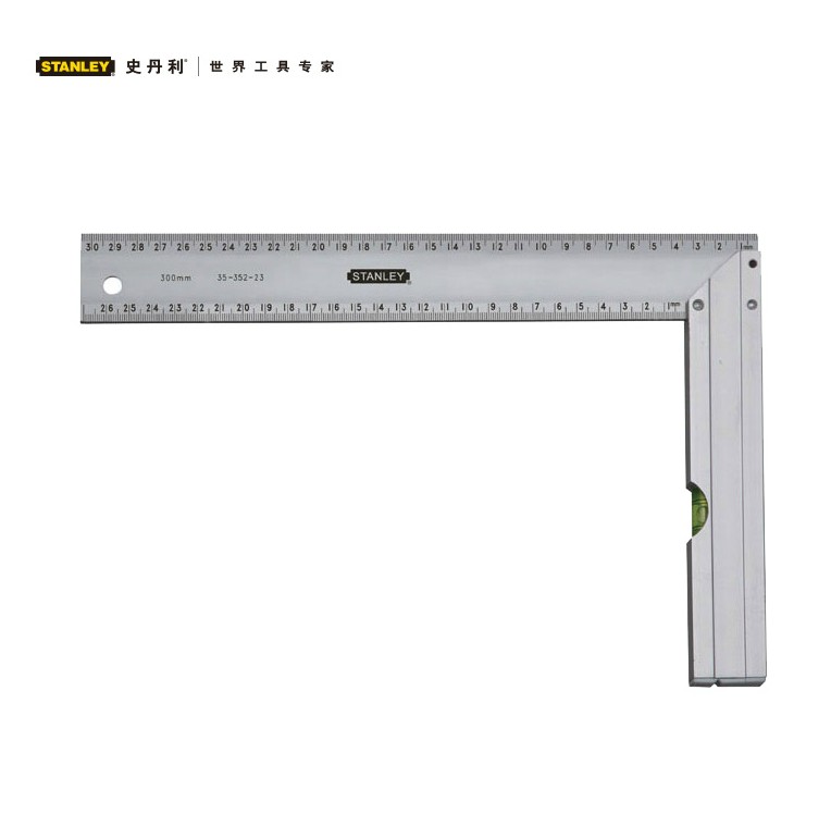 Stanley/史丹利带水泡铝直角尺 35-352-23 35-352-23