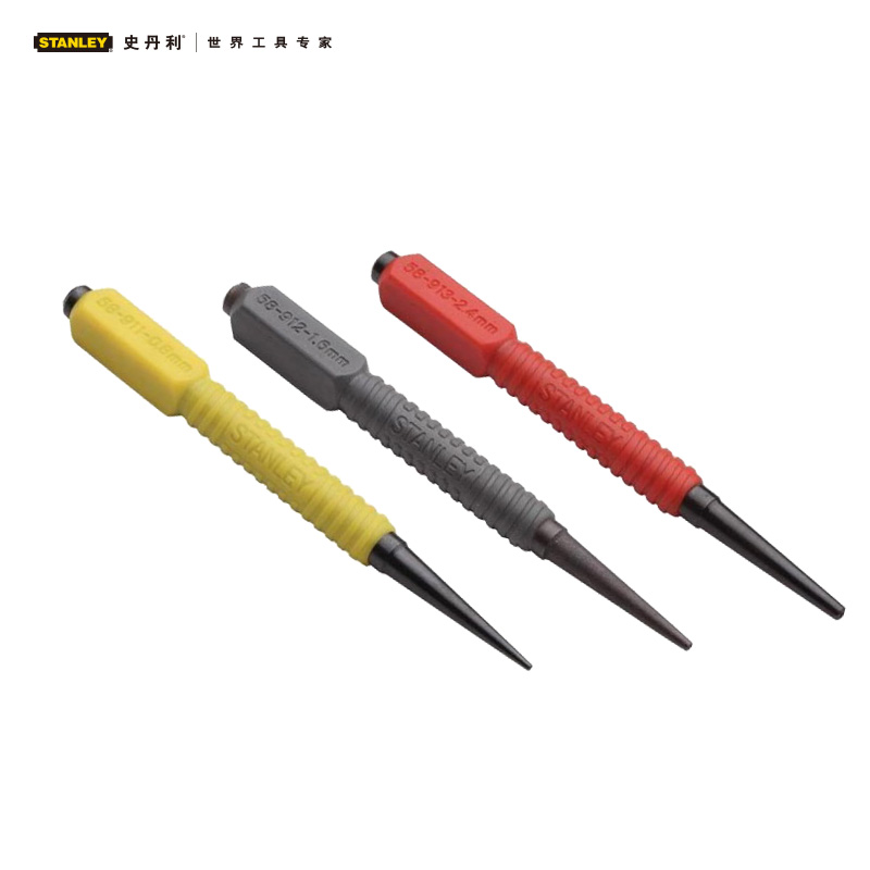 Stanley/史丹利 3件套胶柄钉冲 58-930-23 冲凿 58-930-23