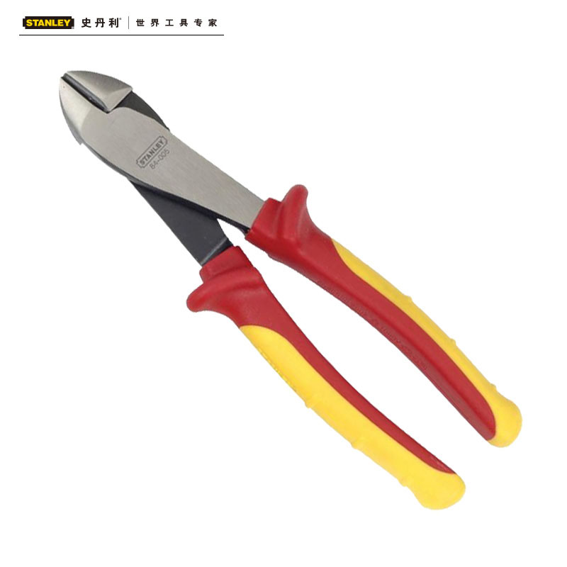 Stanley/史丹利MaxSteel加硬绝缘斜嘴钳84-003-22 004 005电工工具 84-003-22 004 005