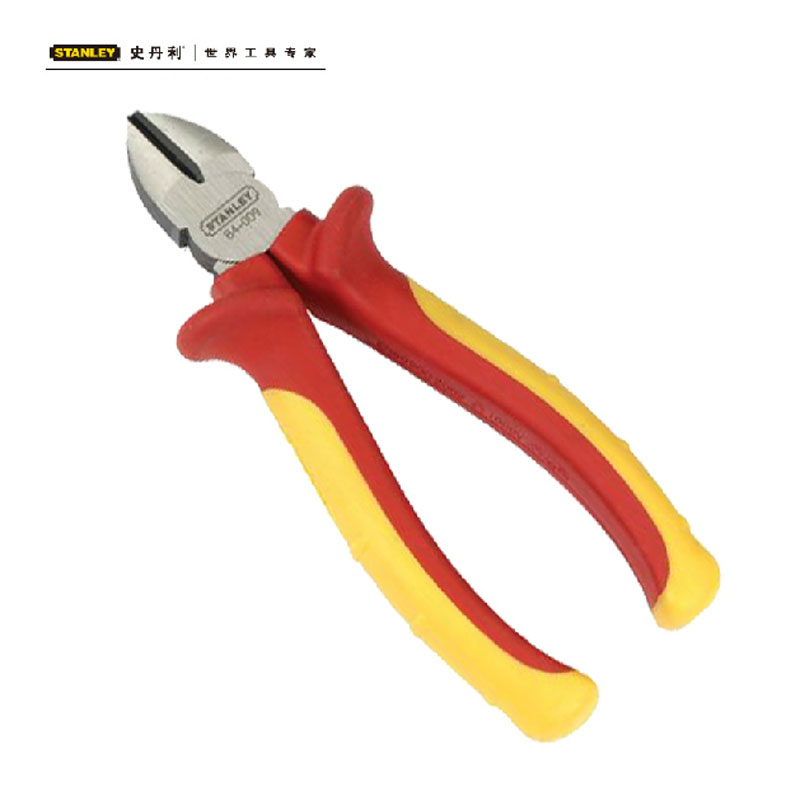 Stanley/史丹利84-009-22电工工具MaxSteel加硬绝缘窄头斜嘴钳 84-009-22