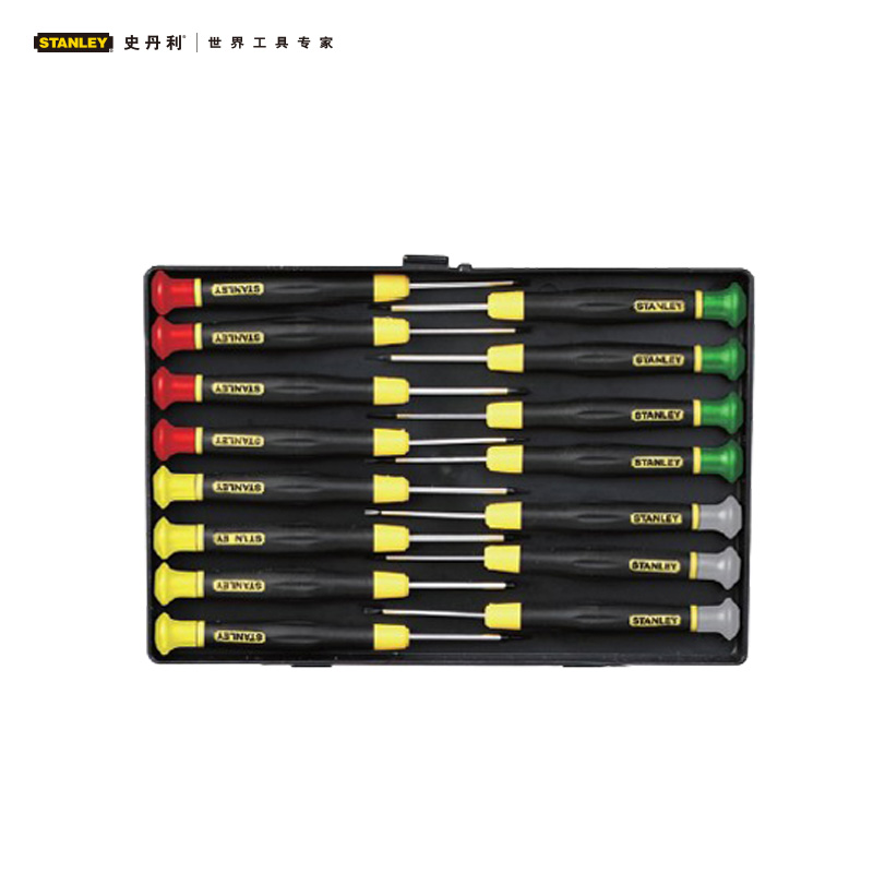 Stanley/史丹利 15件套微型螺丝批组套A、 66-381-23螺丝批 66-381-23