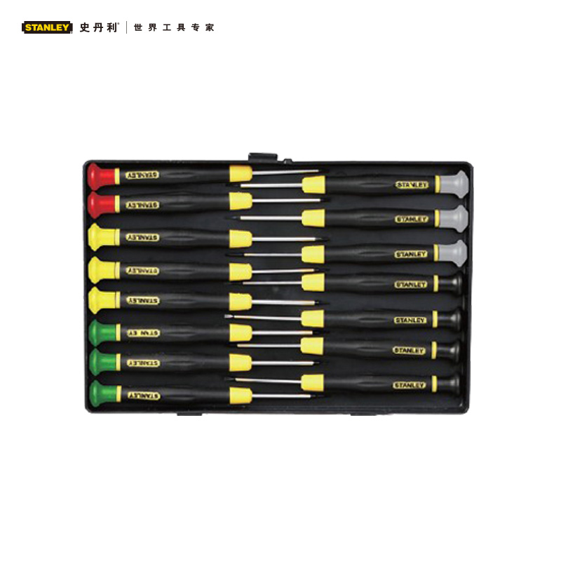 Stanley/史丹利 15件套微型螺丝批组套A、B、C 66-382-23螺丝批 66-382-23