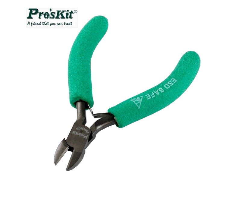 台湾宝工Pros Kit PM-037CN 进口5寸灰镍防滑软套斜嘴钳 PM-037CN