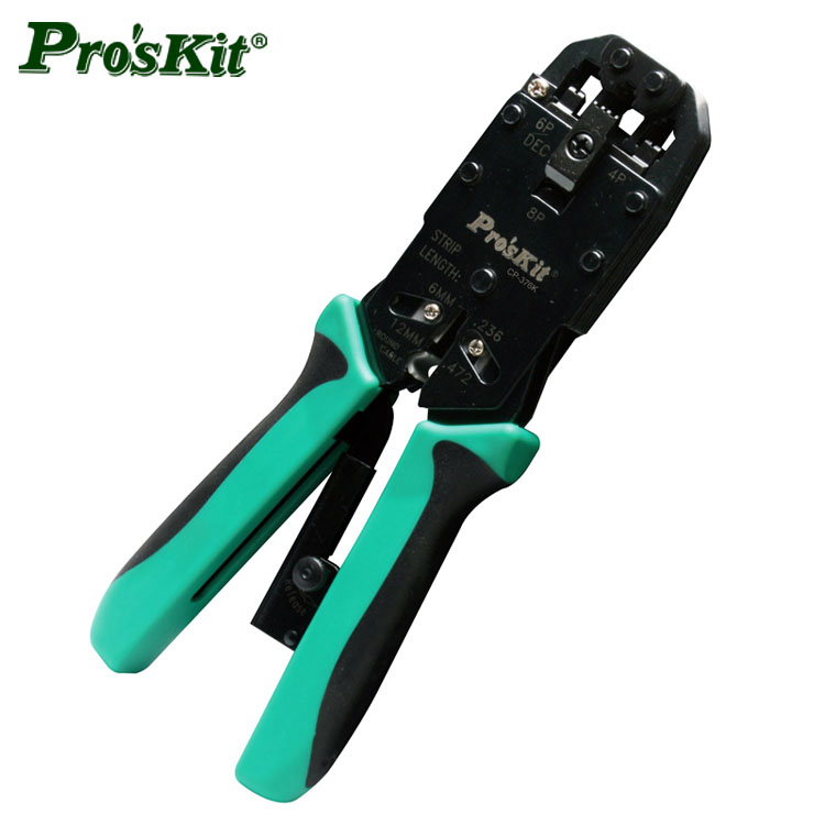 台湾宝工 CP-376K 4/6/8P三口棘轮电话端子压接钳 网线钳 压线钳 CP-376K