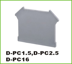 PC轨道式接线端子 D-PC1.5/2.5/16