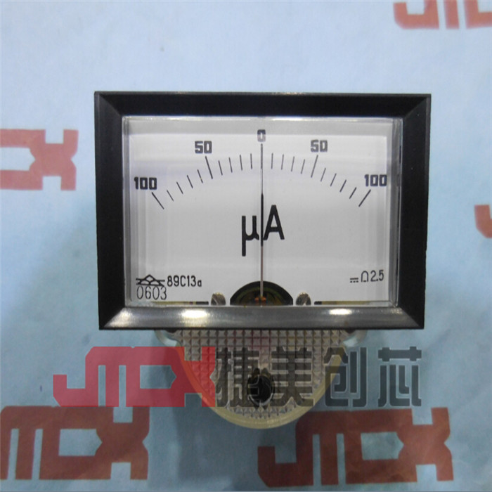 89C13A +-100uA指针式机械表头 直流电压表头 开关板表 微安电流表头 89C13A