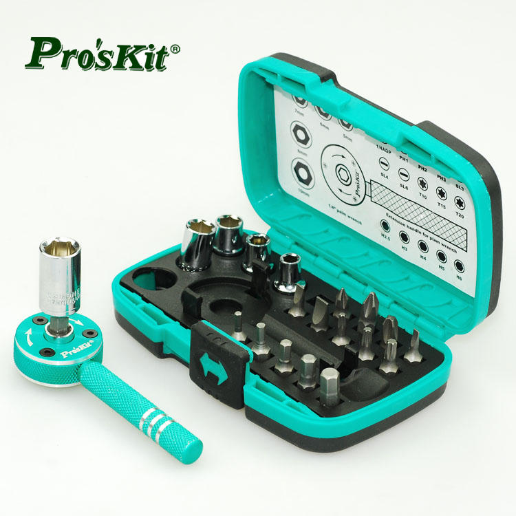 台湾宝工PROSKIT SD-2319M 22件套筒起子组套装外六角扳手 SD-2319M