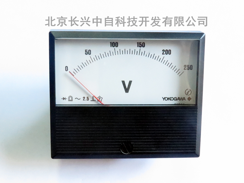 日本横河电表YOKOGAWA 指针电压表 轴尖式 抗震式 2084A20 0-250V 208420